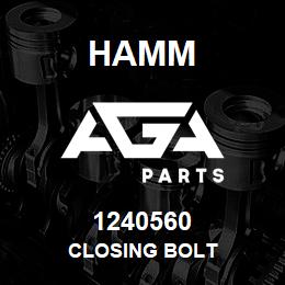 1240560 Hamm CLOSING BOLT | AGA Parts