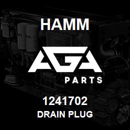 1241702 Hamm DRAIN PLUG | AGA Parts