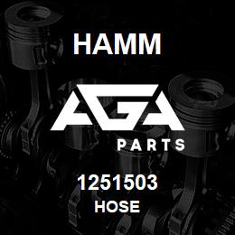 1251503 Hamm HOSE | AGA Parts