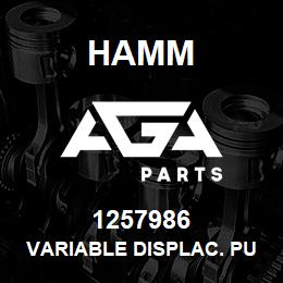 1257986 Hamm VARIABLE DISPLAC. PUMP (DRIVE) | AGA Parts