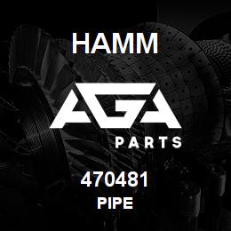470481 Hamm PIPE | AGA Parts