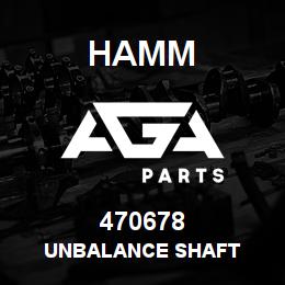 470678 Hamm UNBALANCE SHAFT | AGA Parts