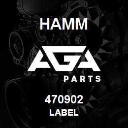 470902 Hamm LABEL | AGA Parts