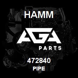 472840 Hamm PIPE | AGA Parts