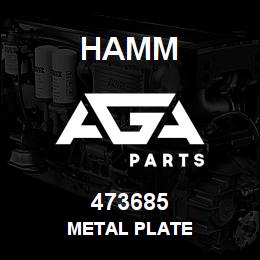 473685 Hamm METAL PLATE | AGA Parts