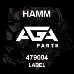 479004 Hamm LABEL | AGA Parts