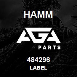 484296 Hamm LABEL | AGA Parts