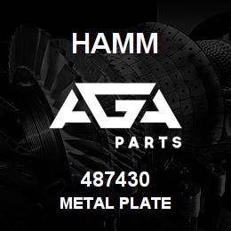 487430 Hamm METAL PLATE | AGA Parts