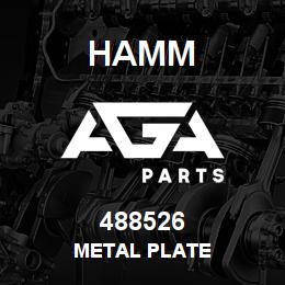 488526 Hamm METAL PLATE | AGA Parts