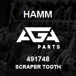 491748 Hamm SCRAPER TOOTH | AGA Parts