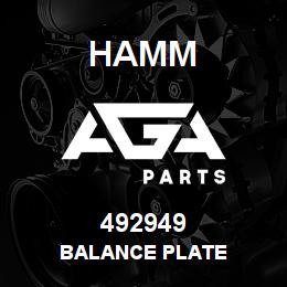 492949 Hamm BALANCE PLATE | AGA Parts