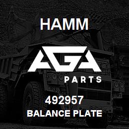 492957 Hamm BALANCE PLATE | AGA Parts