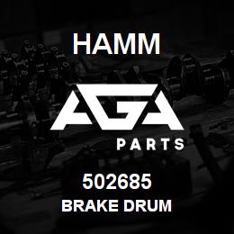 502685 Hamm BRAKE DRUM | AGA Parts