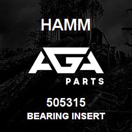 505315 Hamm BEARING INSERT | AGA Parts