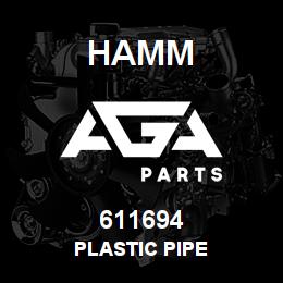 611694 Hamm PLASTIC PIPE | AGA Parts