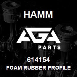 614154 Hamm FOAM RUBBER PROFILE | AGA Parts