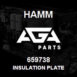 659738 Hamm INSULATION PLATE | AGA Parts