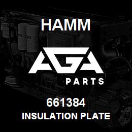 661384 Hamm INSULATION PLATE | AGA Parts