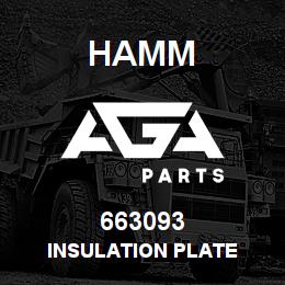 663093 Hamm INSULATION PLATE | AGA Parts