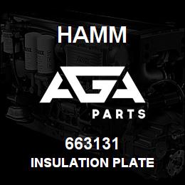 663131 Hamm INSULATION PLATE | AGA Parts