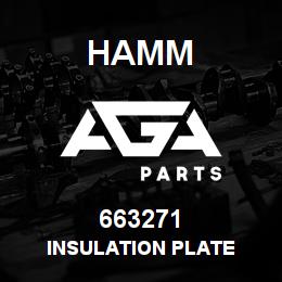 663271 Hamm INSULATION PLATE | AGA Parts