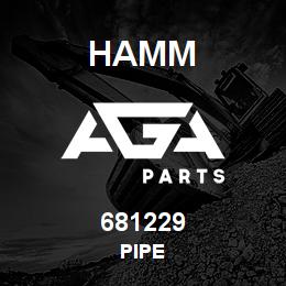 681229 Hamm PIPE | AGA Parts