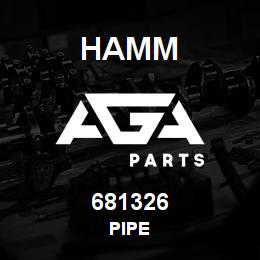 681326 Hamm PIPE | AGA Parts
