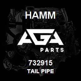 732915 Hamm TAIL PIPE | AGA Parts
