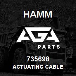 735698 Hamm ACTUATING CABLE | AGA Parts