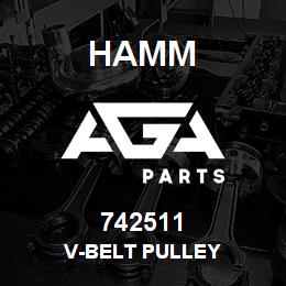 742511 Hamm V-BELT PULLEY | AGA Parts