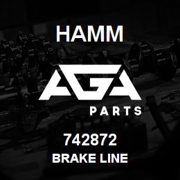 742872 Hamm BRAKE LINE | AGA Parts