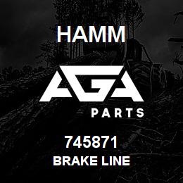 745871 Hamm BRAKE LINE | AGA Parts