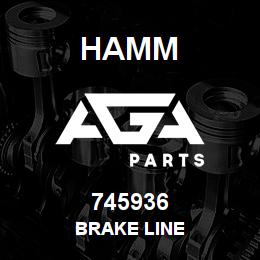 745936 Hamm BRAKE LINE | AGA Parts