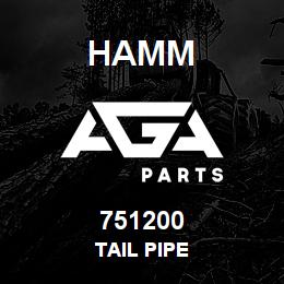 751200 Hamm TAIL PIPE | AGA Parts