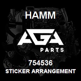 754536 Hamm STICKER ARRANGEMENT | AGA Parts