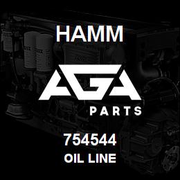 754544 Hamm OIL LINE | AGA Parts