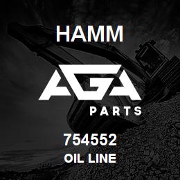 754552 Hamm OIL LINE | AGA Parts