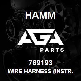769193 Hamm WIRE HARNESS (INSTR. CONSOLE) | AGA Parts