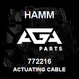 772216 Hamm ACTUATING CABLE | AGA Parts