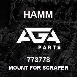 773778 Hamm MOUNT FOR SCRAPER | AGA Parts