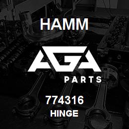 774316 Hamm HINGE | AGA Parts