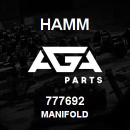 777692 Hamm MANIFOLD | AGA Parts