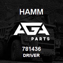 781436 Hamm DRIVER | AGA Parts