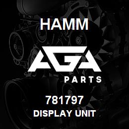 781797 Hamm DISPLAY UNIT | AGA Parts