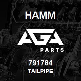 791784 Hamm TAILPIPE | AGA Parts