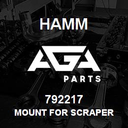 792217 Hamm MOUNT FOR SCRAPER | AGA Parts