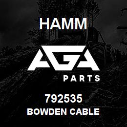 792535 Hamm BOWDEN CABLE | AGA Parts