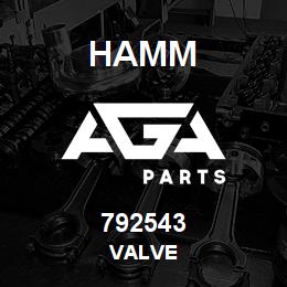 792543 Hamm VALVE | AGA Parts