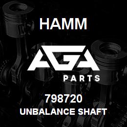 798720 Hamm UNBALANCE SHAFT | AGA Parts
