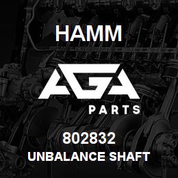 802832 Hamm UNBALANCE SHAFT | AGA Parts